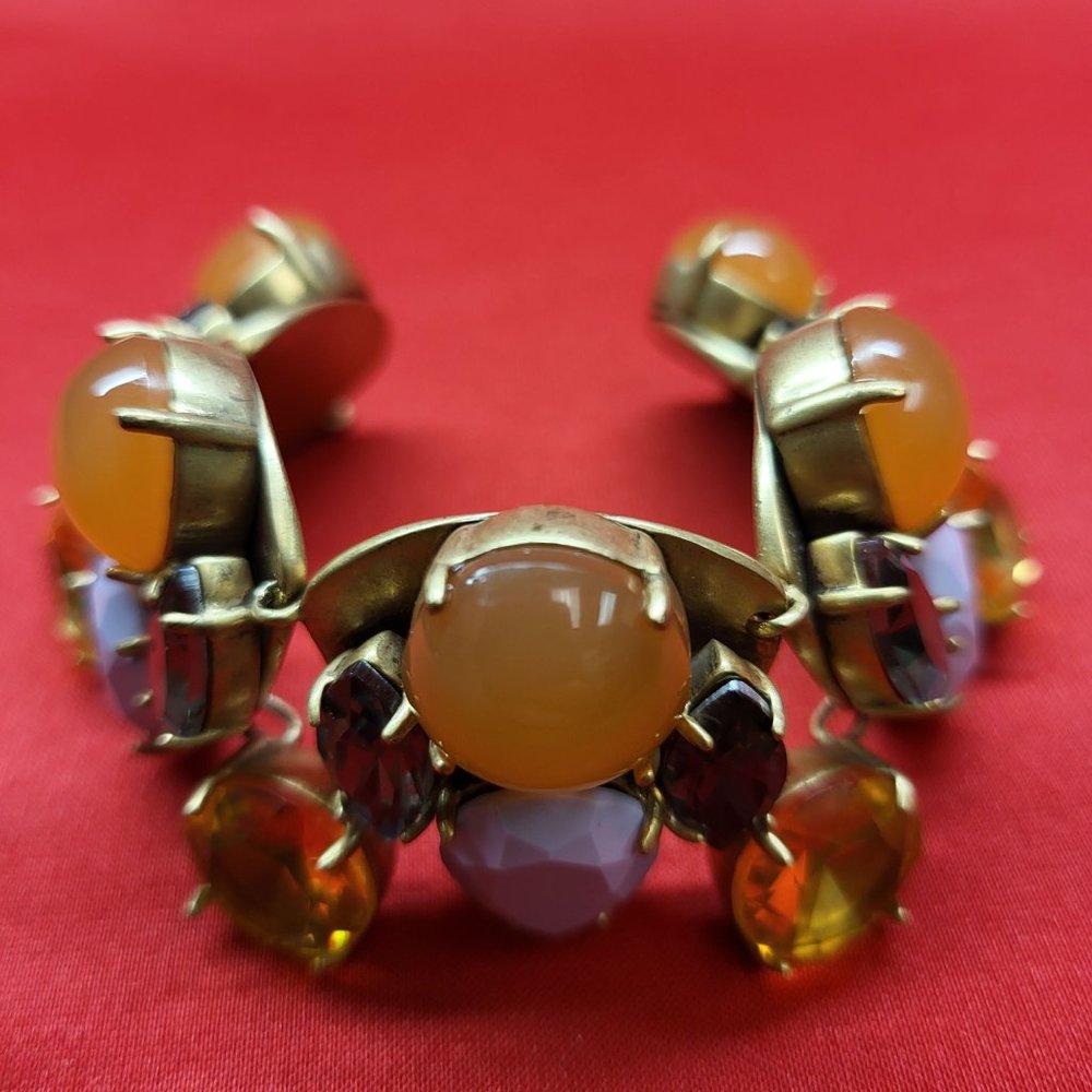 J Crew Heavily Jeweled Rhinestones Bracelet